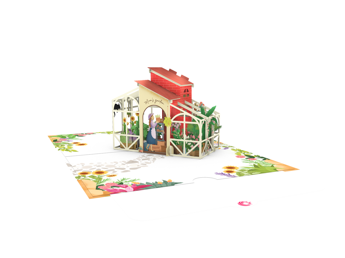 Green house Pop up card