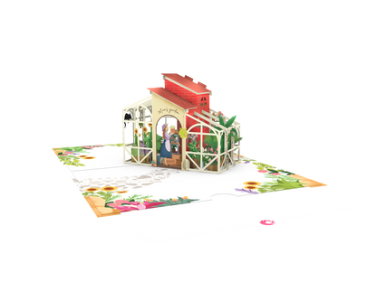 Green house Pop up card