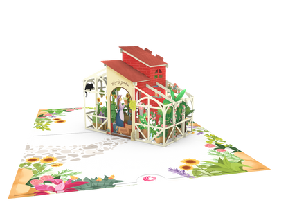 Green house Pop up card