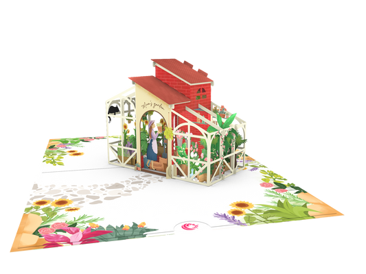Green house Pop up card